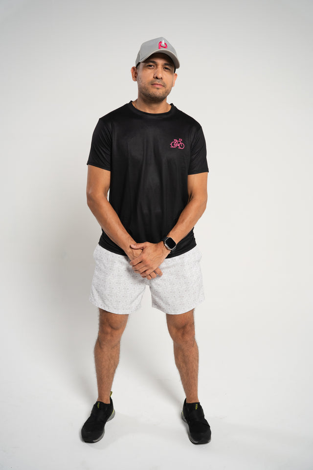 Comfort Men's "Great minds Ride a Bike" T-Shirt Black