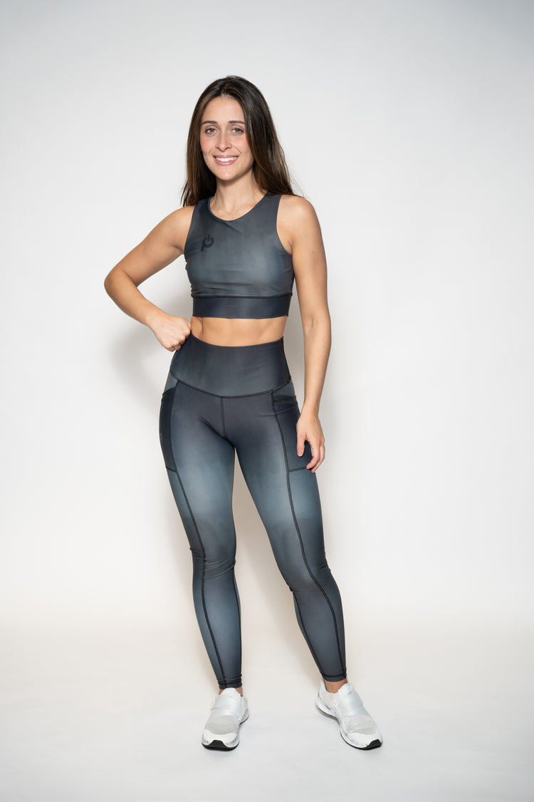 Comfort Sports Bra Tie Dye Black