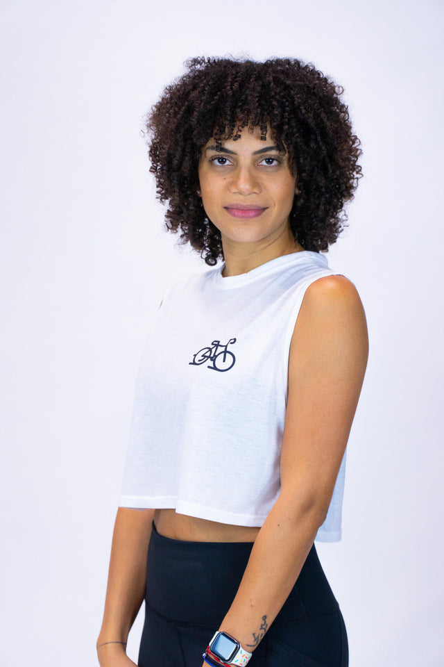 Purepower Women's PRIDE Crop Top  WHITE