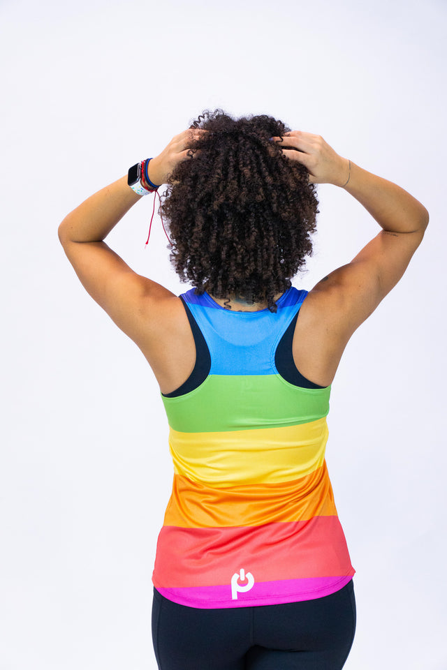 Purepower PRIDE Women's Tank Top Racerback - RAINBOW