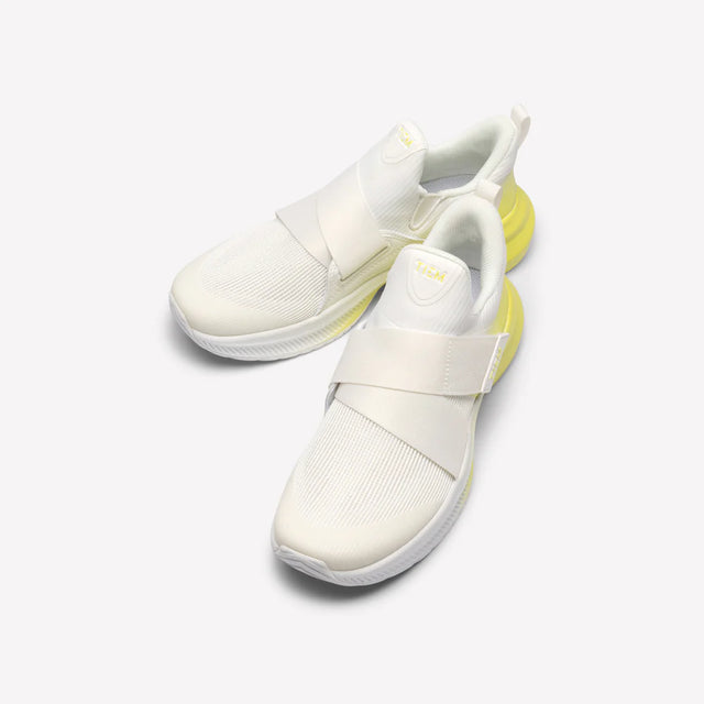 Tiem Lynx Cycling shoes - White/Bold Citron