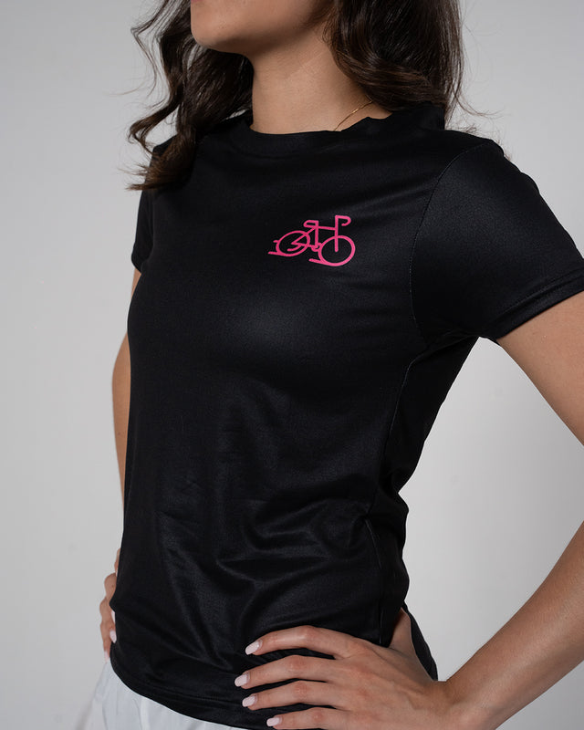Comfort "Great Minds Ride a Bike" Women's T-Shirt Black