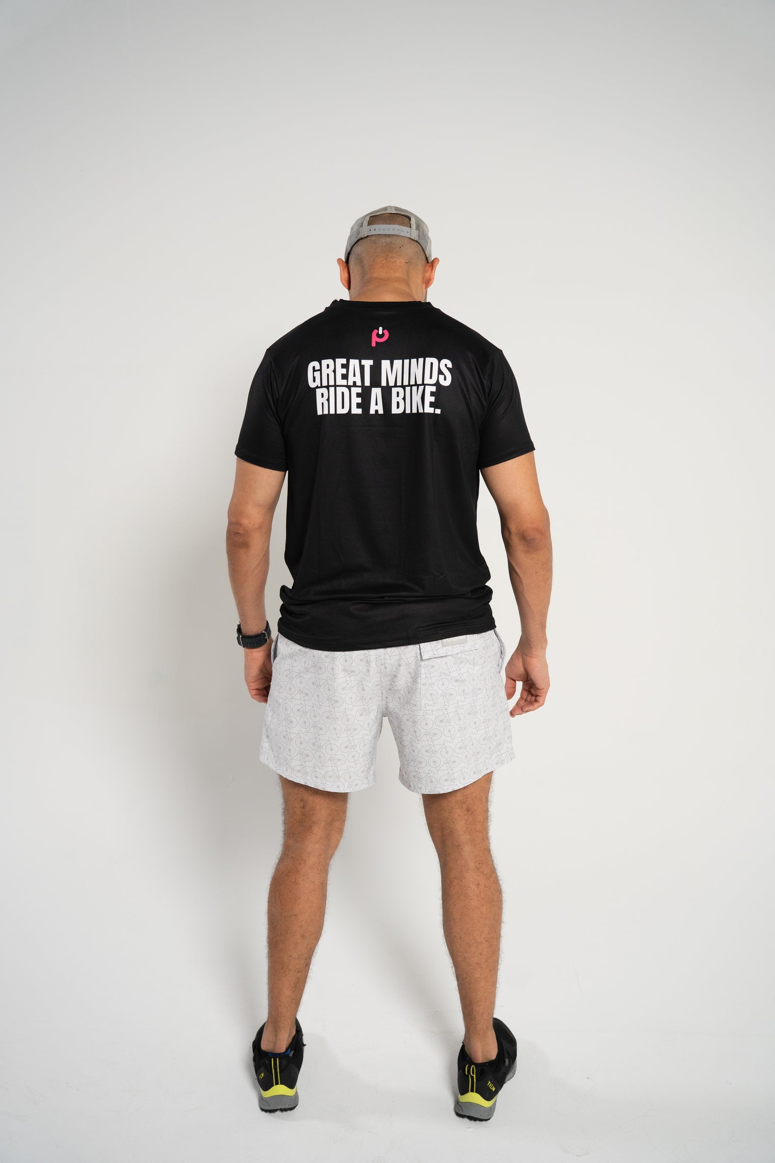 Comfort Men's "Great minds Ride a Bike" T-Shirt Black