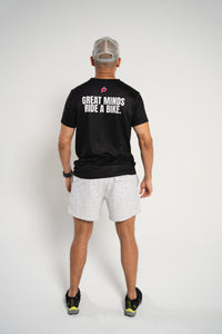 Comfort Men's "Great minds Ride a Bike" T-Shirt Black