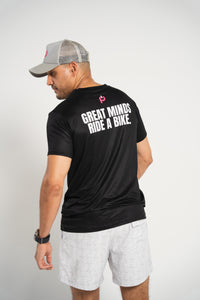 Comfort Men's "Great minds Ride a Bike" T-Shirt Black