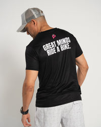 Comfort Men's "Great minds Ride a Bike" T-Shirt Black