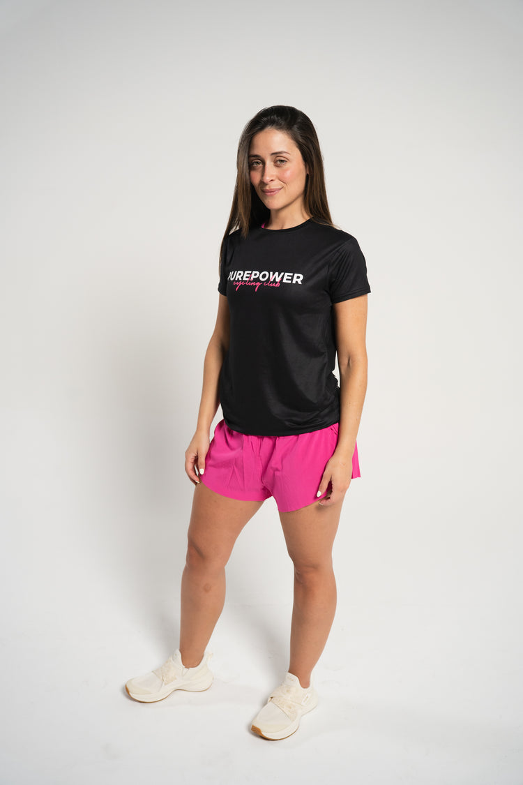 Comfort "Purepower Cycling Club" Women's T-Shirt Black
