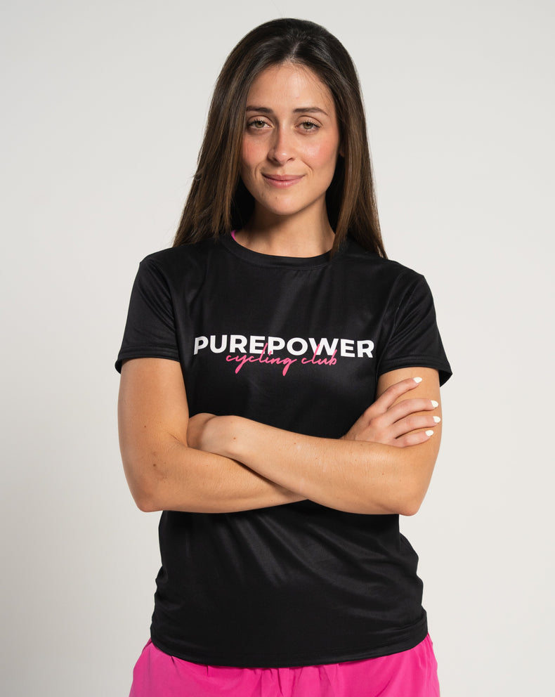 Comfort "Purepower Cycling Club" Women's T-Shirt Black