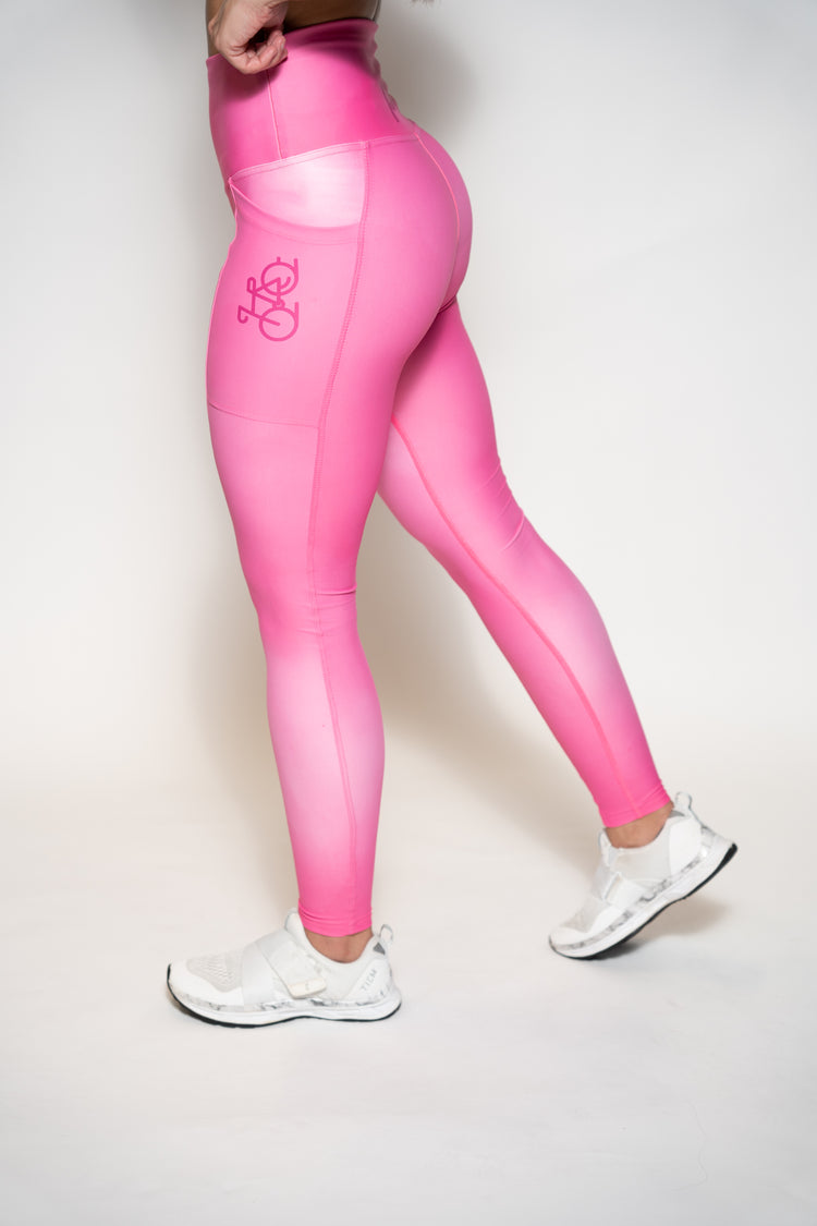 Comfort High Waist Legging Solid Pink
