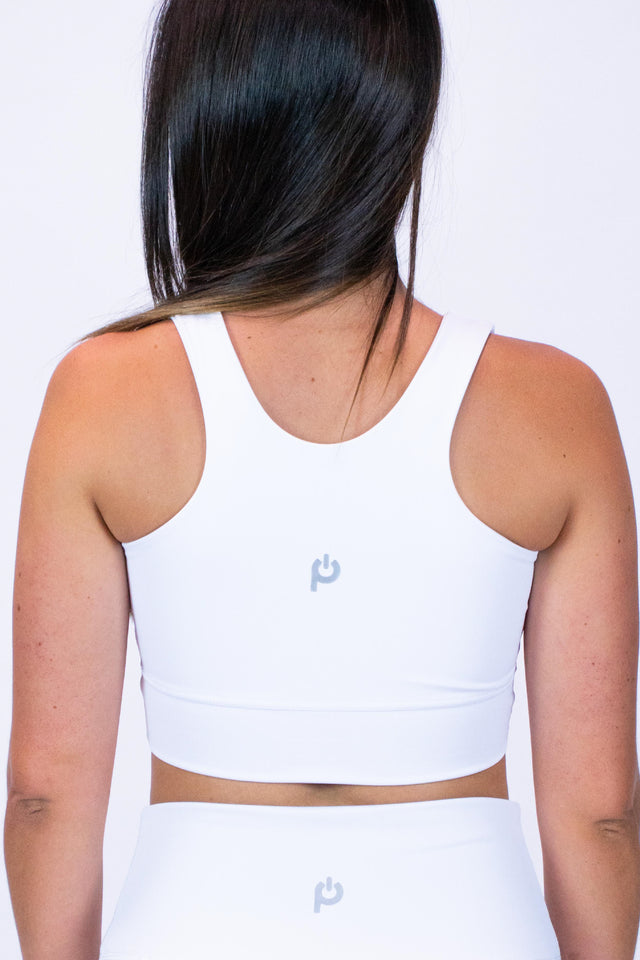 Comfort Sports Bra Solid White