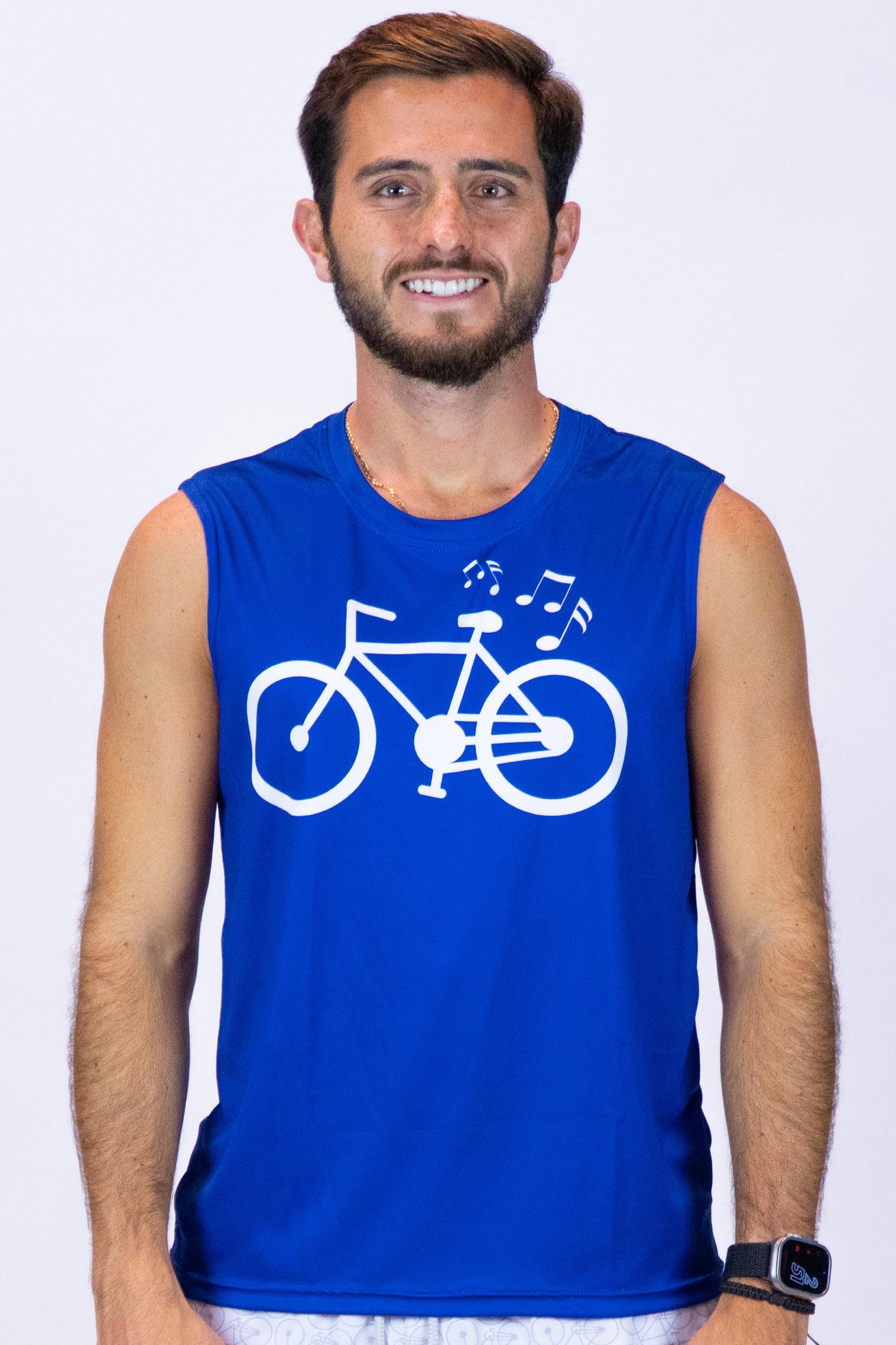 Men's Light Sleeveless Tee Blue