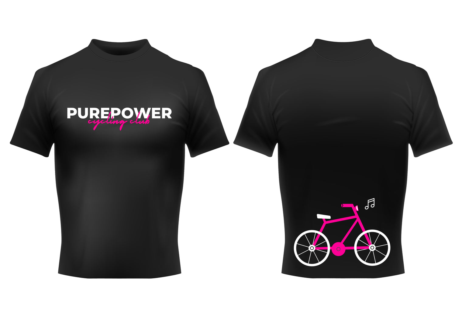 Comfort Men's "Purepower Cycling Club" T-Shirt Black