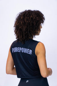 Purepower CROP TOP BLACK