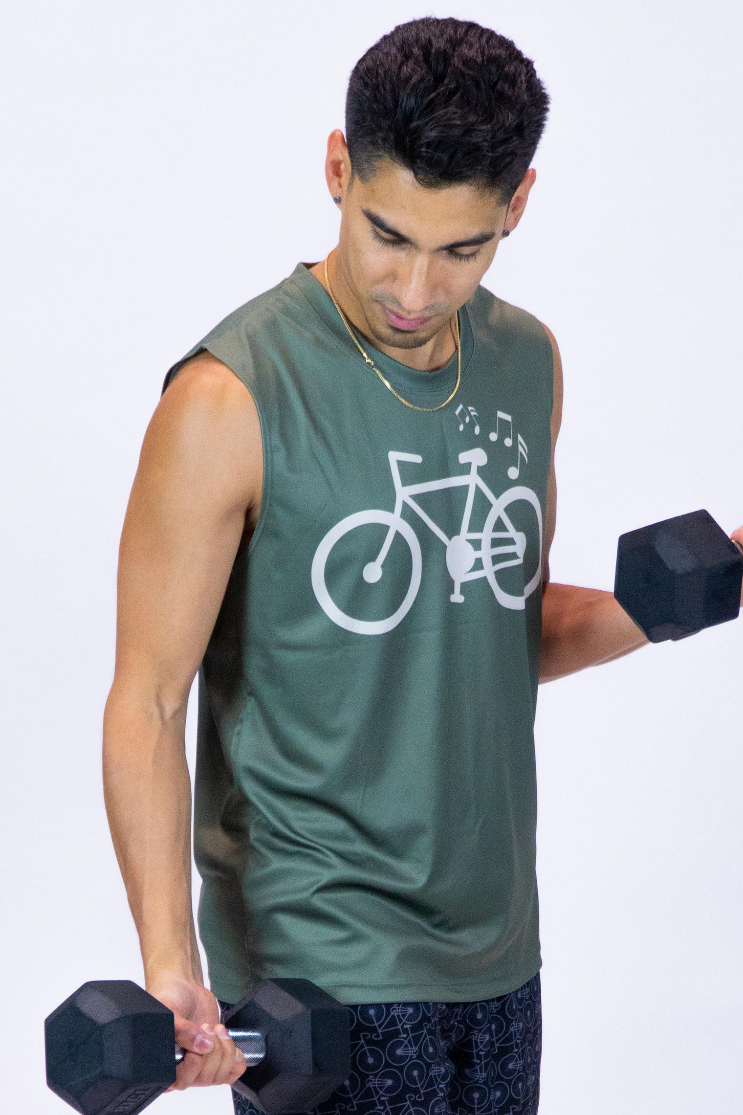 Men's Light Sleeveless Tee Green