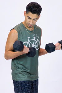 Men's Light Sleeveless Tee Green