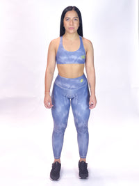 Performance High Waist Leggings Tie Dye Gray