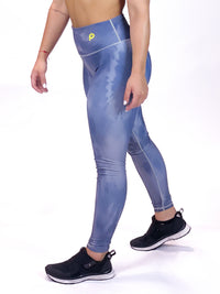 Performance High Waist Leggings Tie Dye Gray