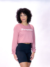 Purepower Women's Long Sleeve Crop Top