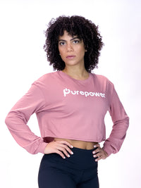 Purepower Women's Long Sleeve Crop Top