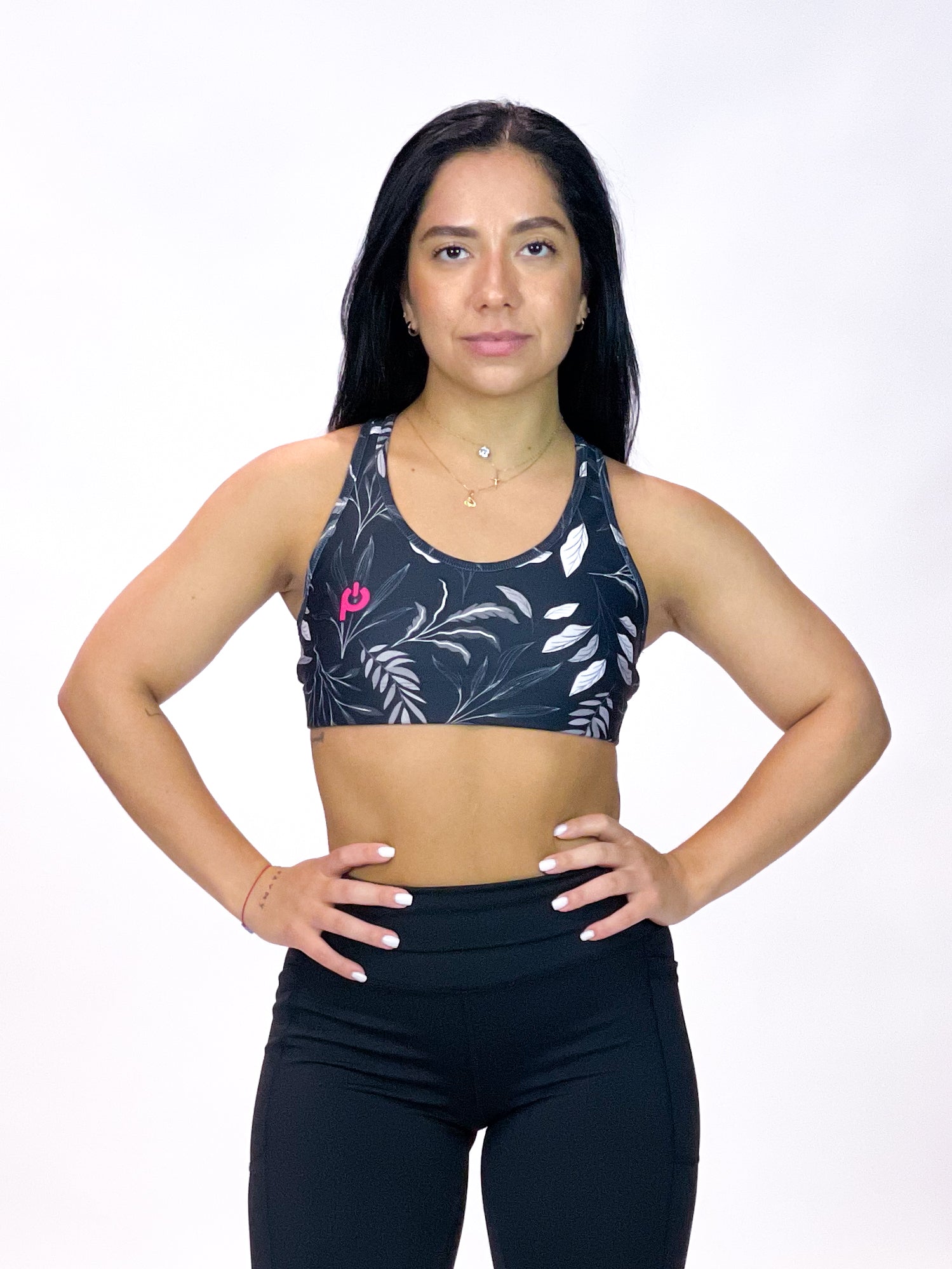 Impact Sports Bra Black Floral