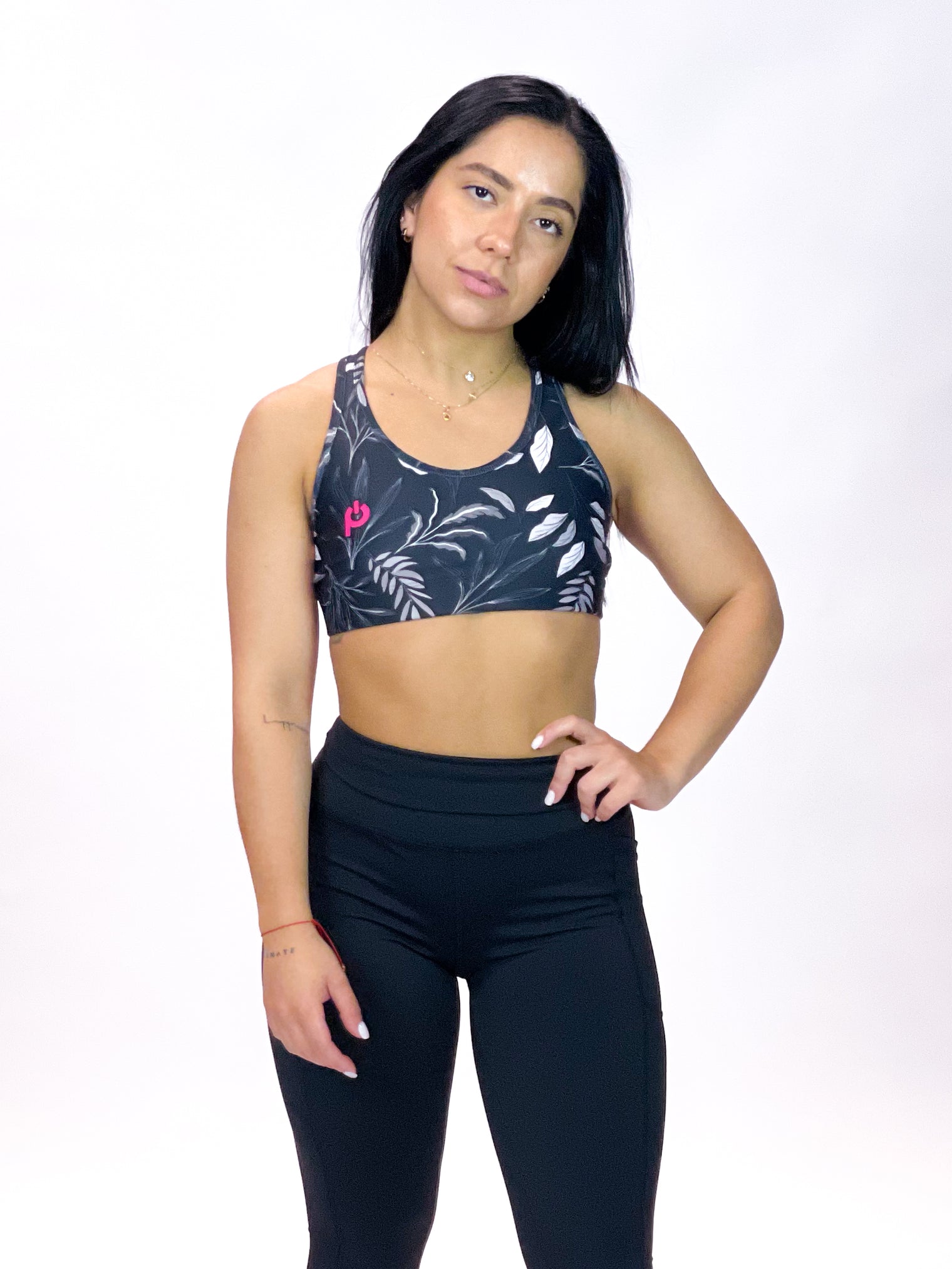 Impact Sports Bra Black Floral