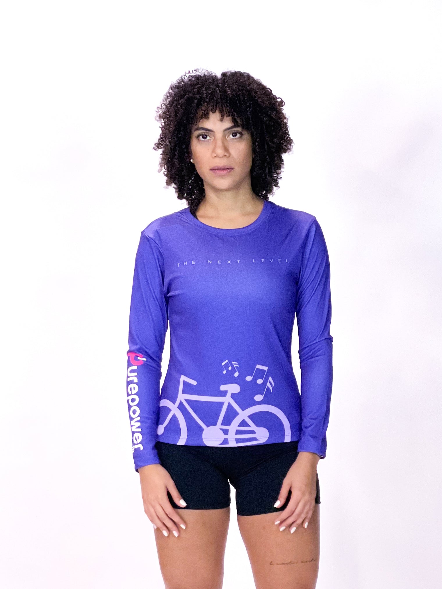 Women's UPF 50+ Long Sleeve Purple "TNL"