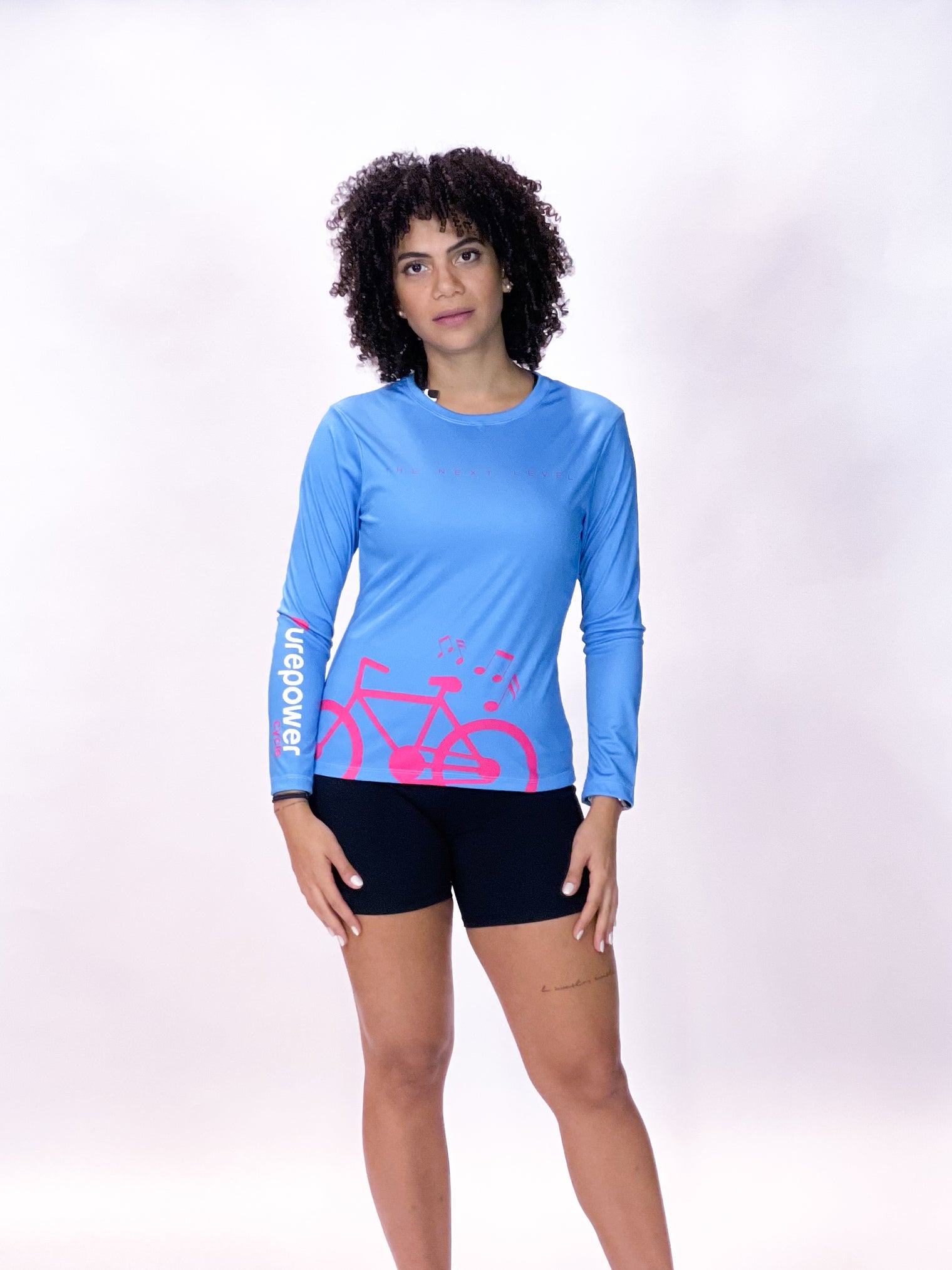 Women's UPF 50+ Long Sleeve Blue "TNL"