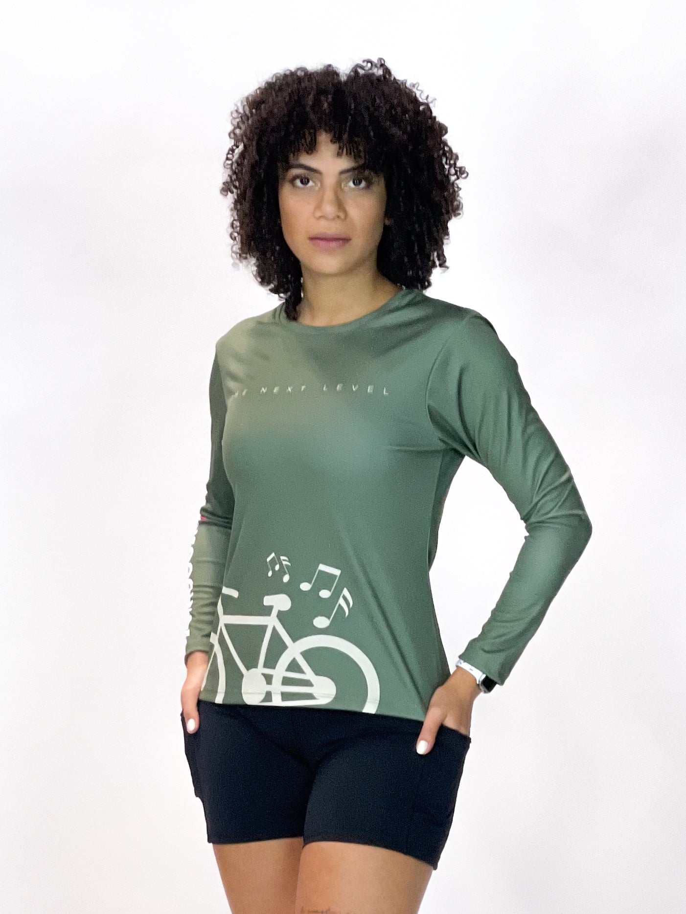 Women's UPF 50+ Long Sleeve Green "TNL"