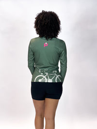 Women's UPF 50+ Long Sleeve Green "TNL"