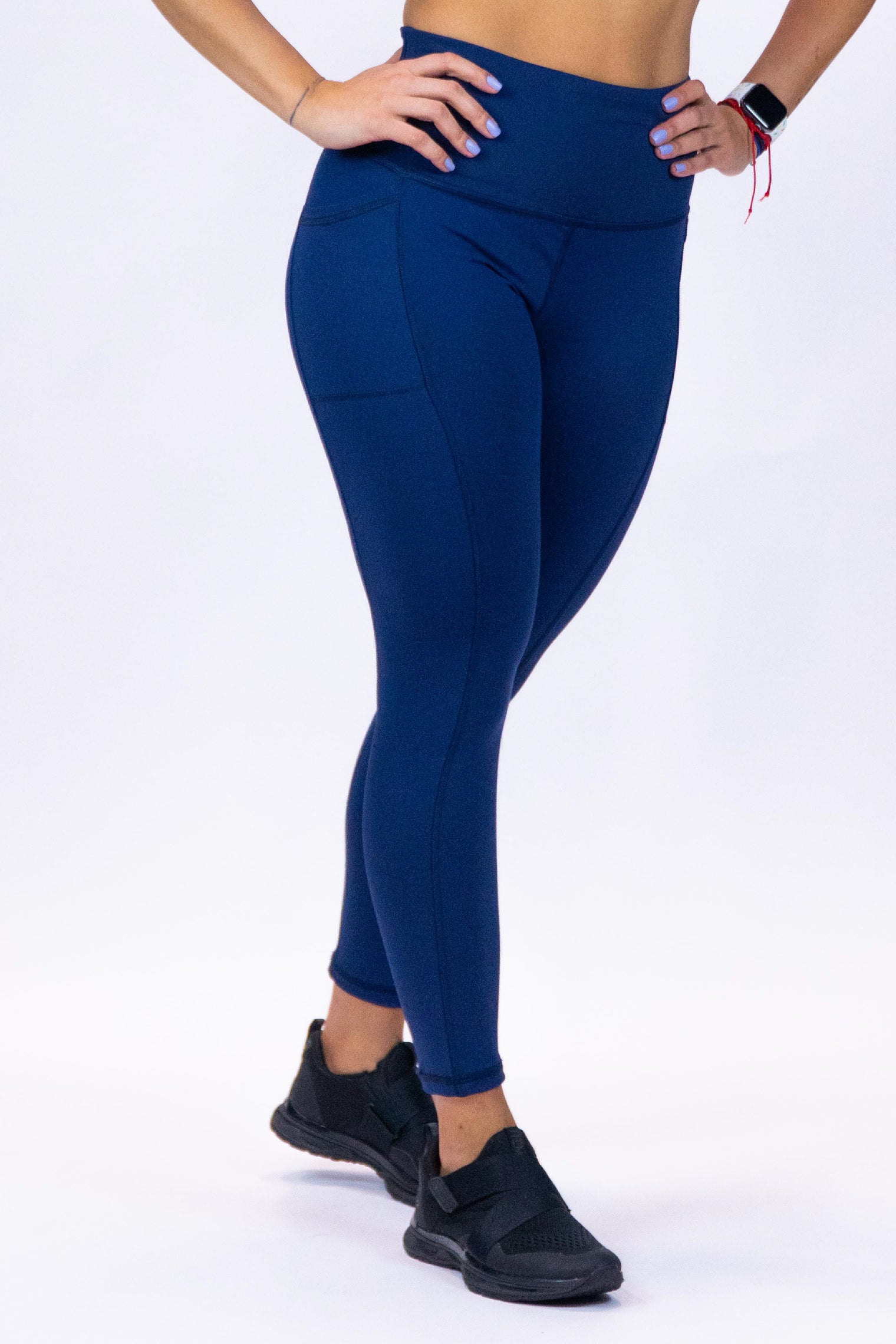 Comfort High Waist Legging Solid Navy