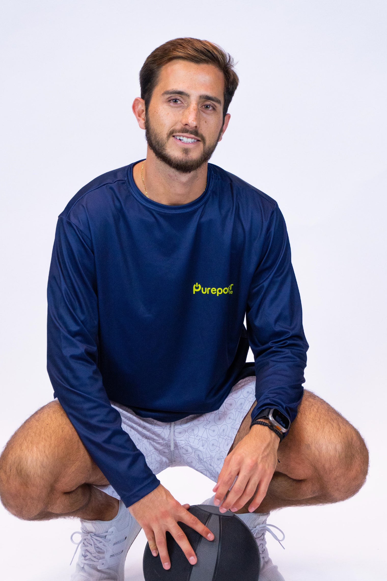 Men's Sport Long Sleeve Navy/Neon