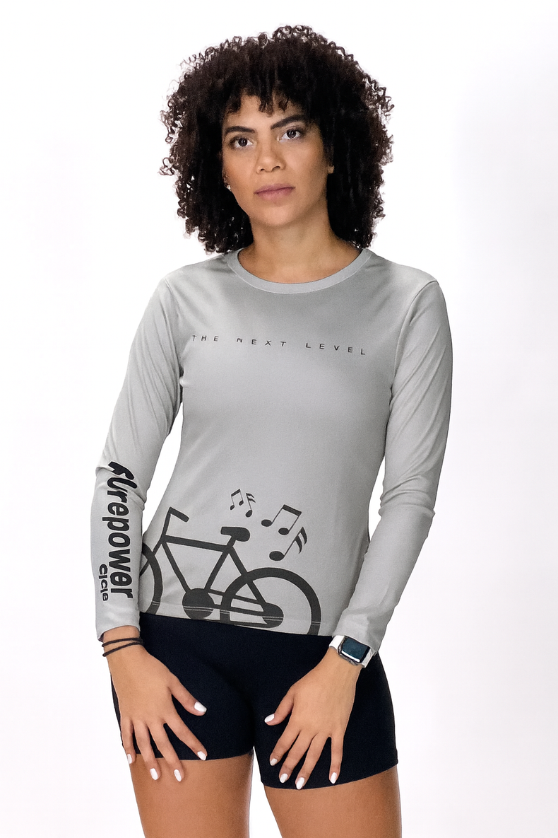 Women's UPF 50+ Long Sleeve Gray "TNL"