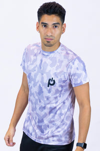 Purepower Men T-Shirt Gray Camo