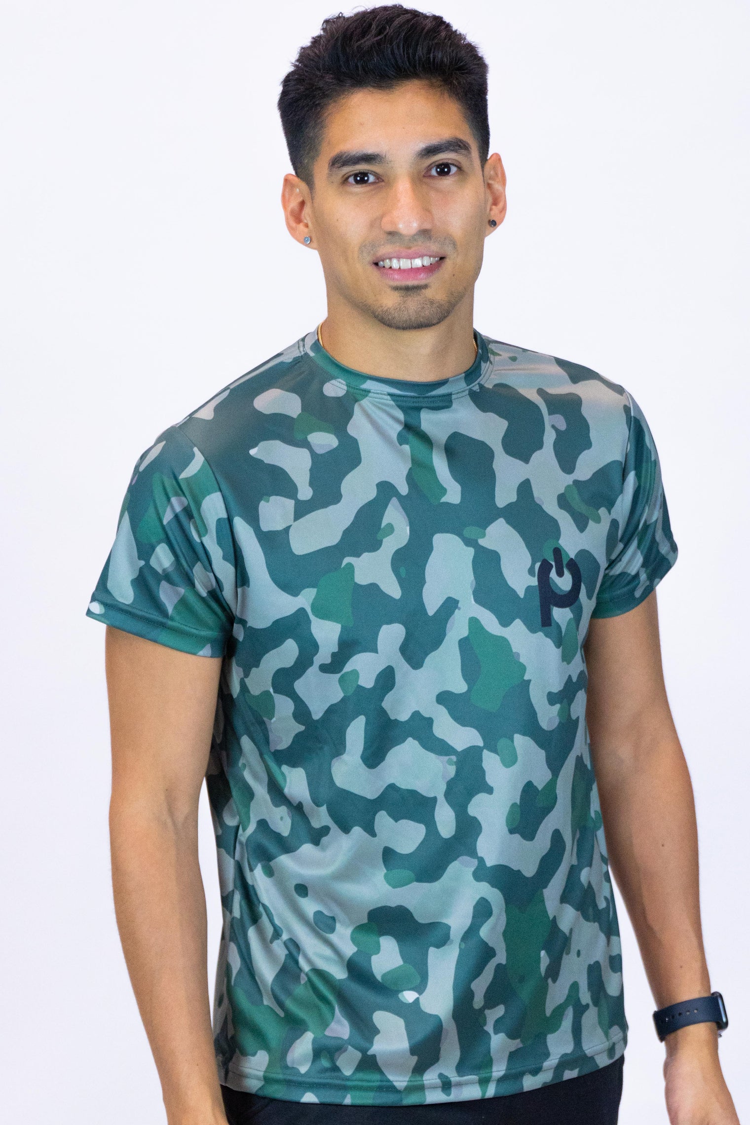 Purepower Men T-Shirt Green Camo