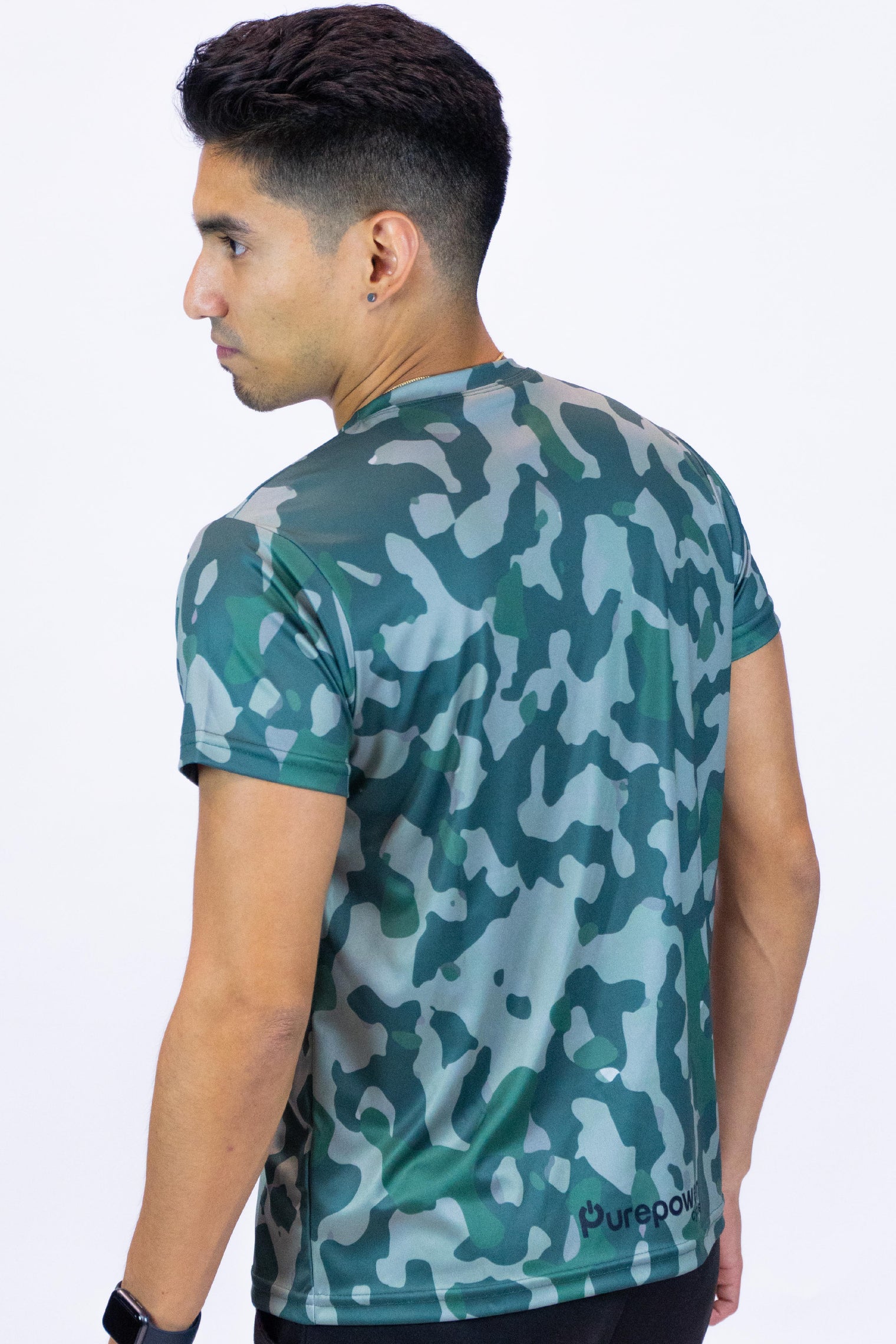 Purepower Men T-Shirt Green Camo