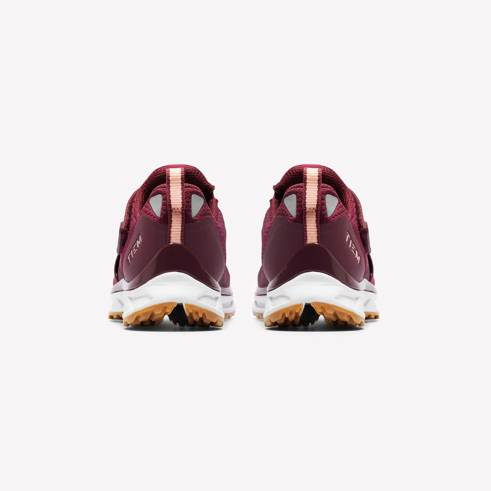 TIEM SLIPSTREAM - BURGUNDY DAHLIA INDOOR AND OUTDOOR CYCLING SHOES