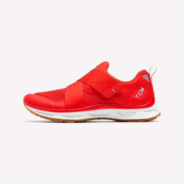 TIEM SLIPSTREAM - SOLAR RED INDOOR AND OUTDOOR CYCLING SHOES