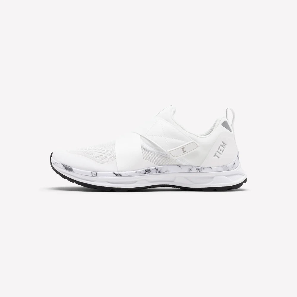 TIEM SLIPSTREAM - WHITE MARBLE INDOOR AND OUTDOOR CYCLING SHOES