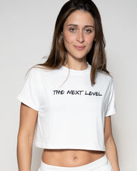 Comfort "The Next Level" Crop Tank Top White