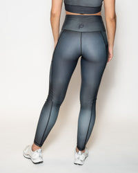 Comfort High Waist Legging Tie Dye Black