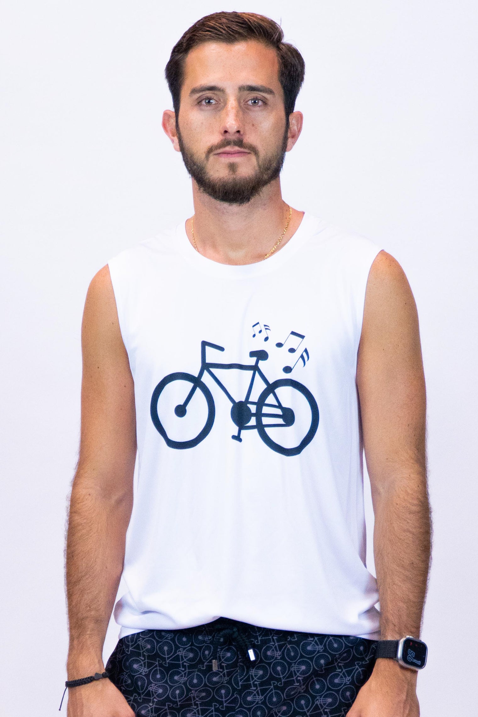 Men's Light Sleeveless Tee White