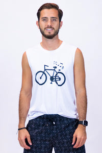 Men's Light Sleeveless Tee White