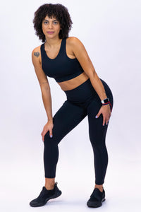 Comfort High Waist Legging Solid Black