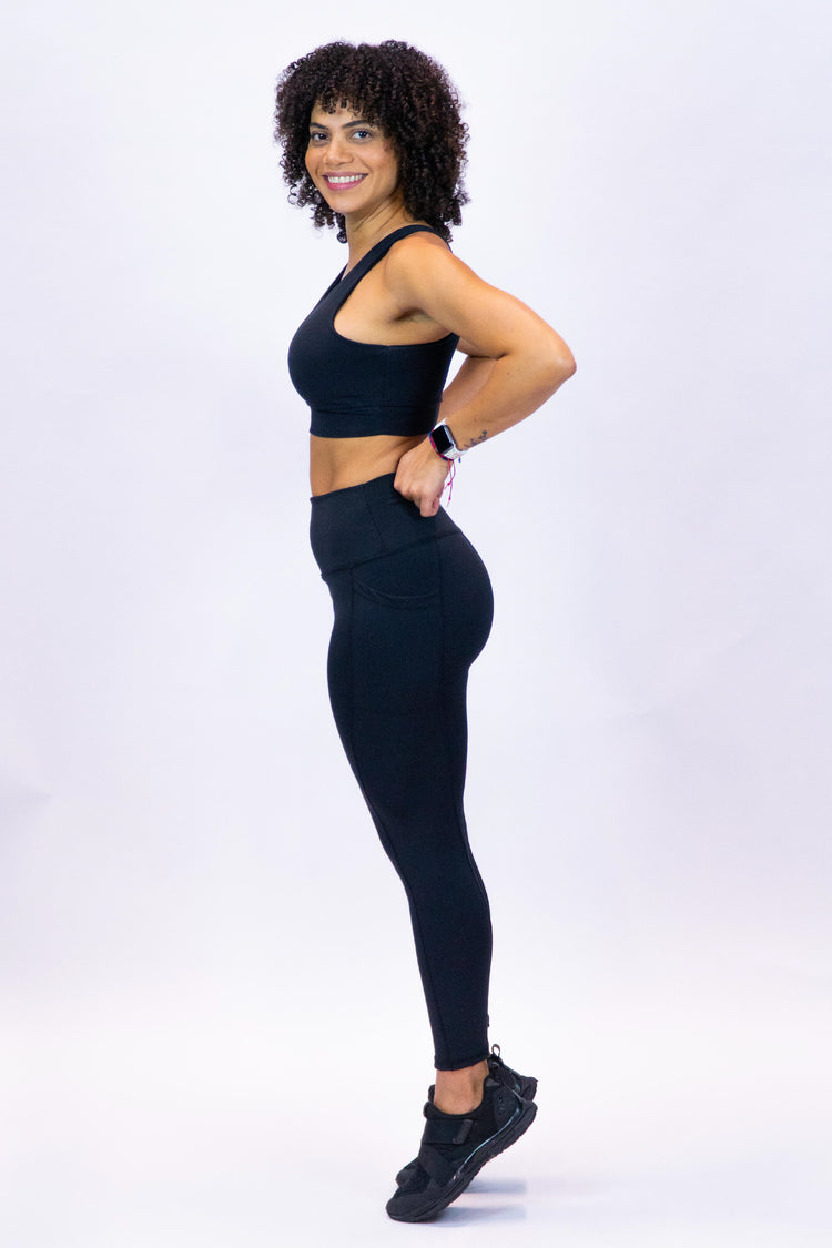Comfort High Waist Legging Solid Black