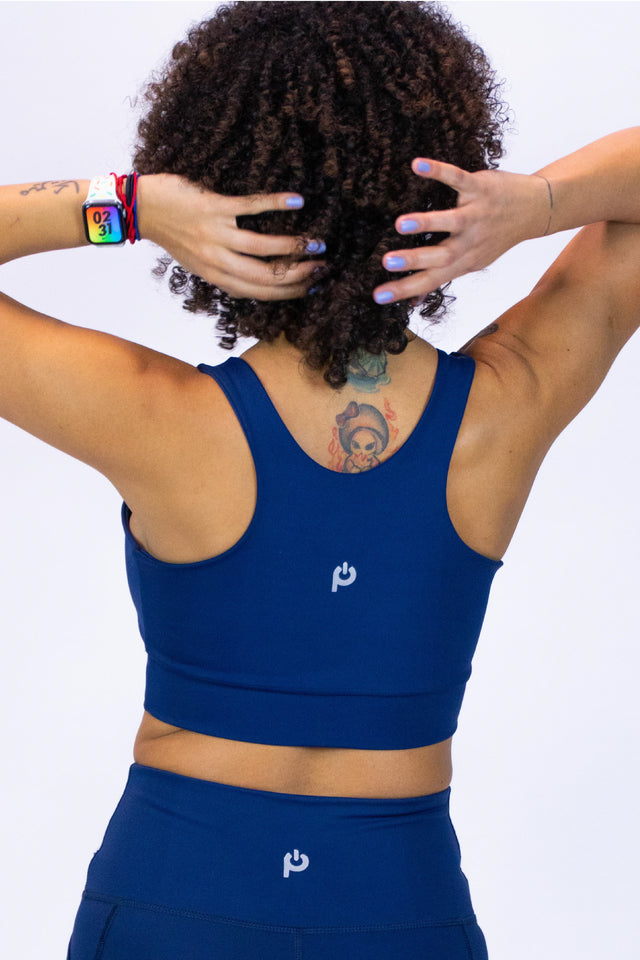 Comfort Sports Bra Solid Navy