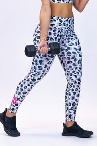 Performance High Waist Leggings Cheetah Gray