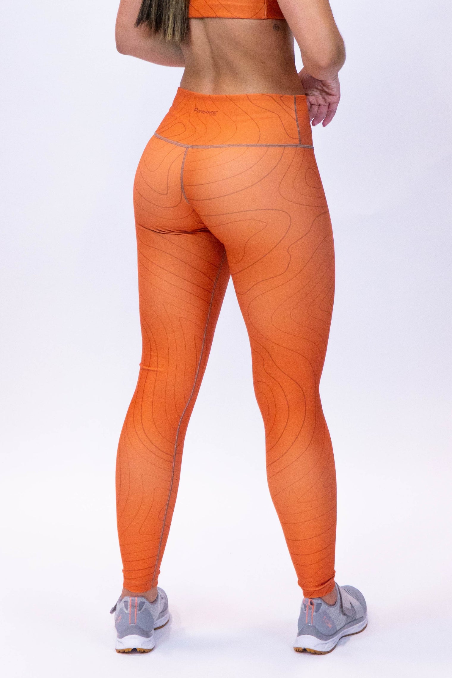 Performance High Waist Leggings Orange