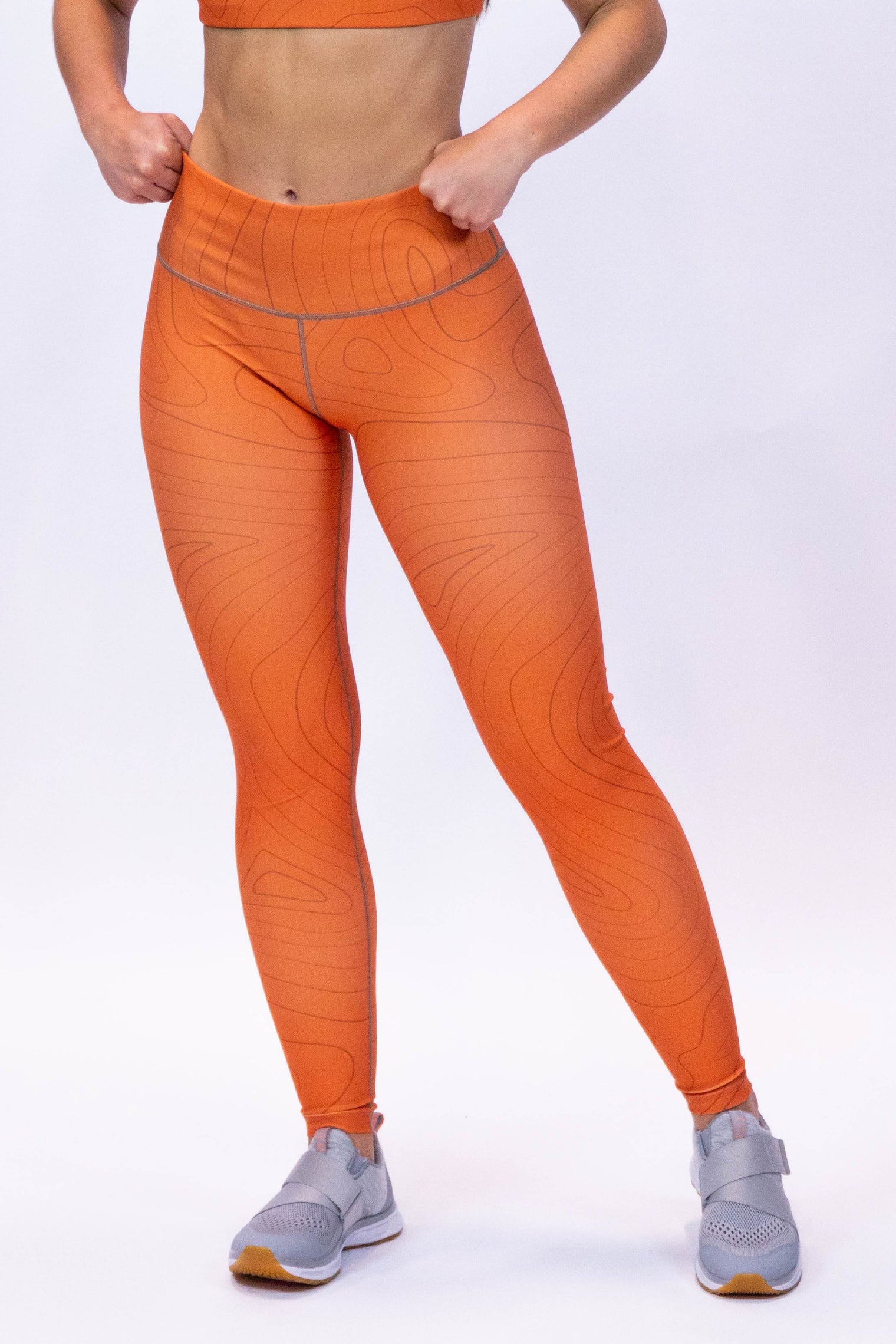 Performance High Waist Leggings Orange