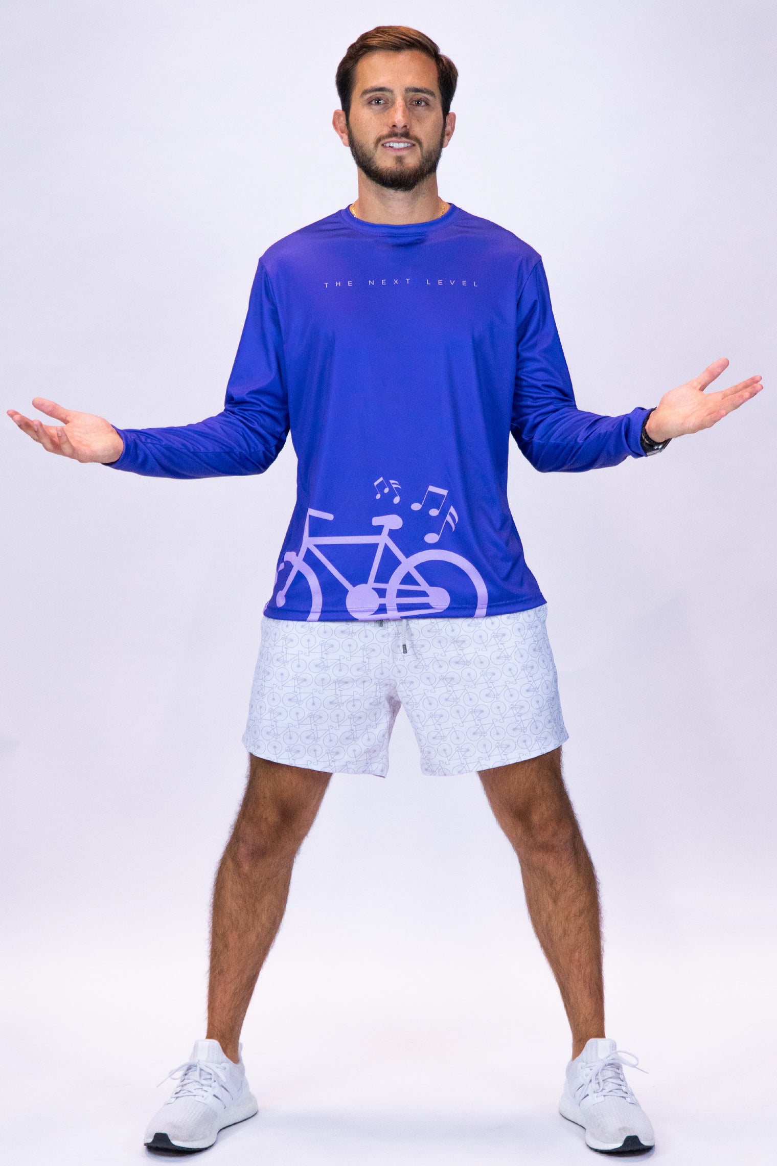 Men's UPF 50+ Long Sleeve Purple