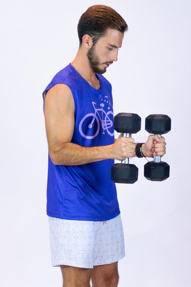 Men's Light Sleeveless Tee Purple